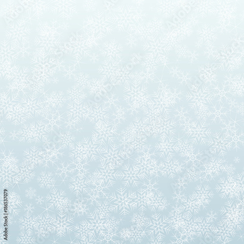 Vector festive background with snowflakes.