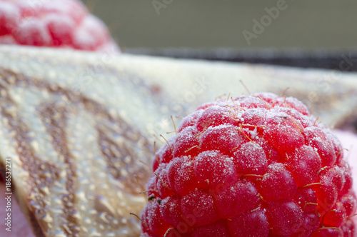 Canvas Print Mousse of raspberry and chocolate 3
