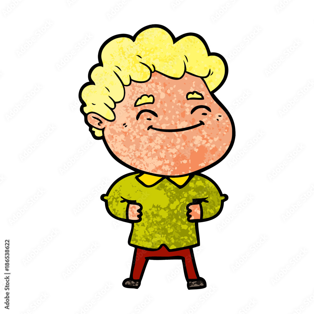 cartoon friendly man cartoon friendly man