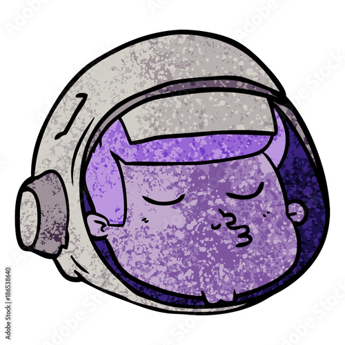 cartoon astronaut face