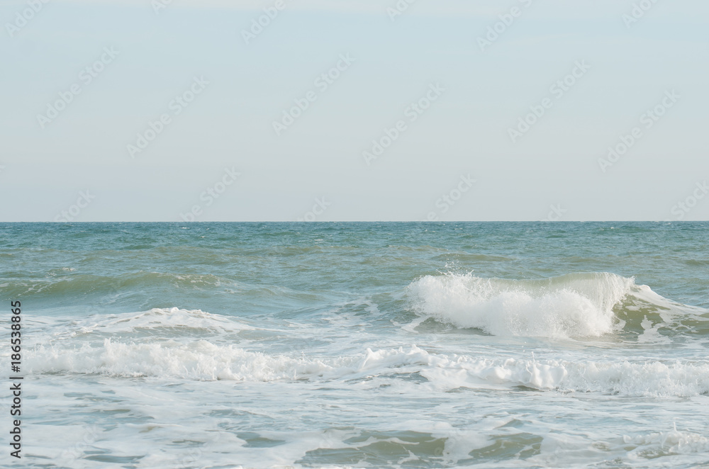 Fototapeta premium The sea is in clear, sunny weather