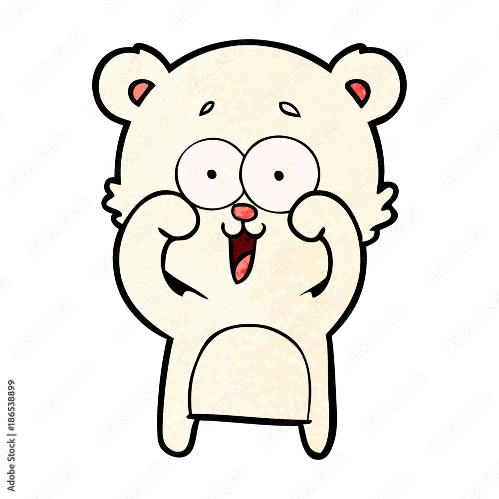 happy polar bear cartoon happy polar bear cartoon