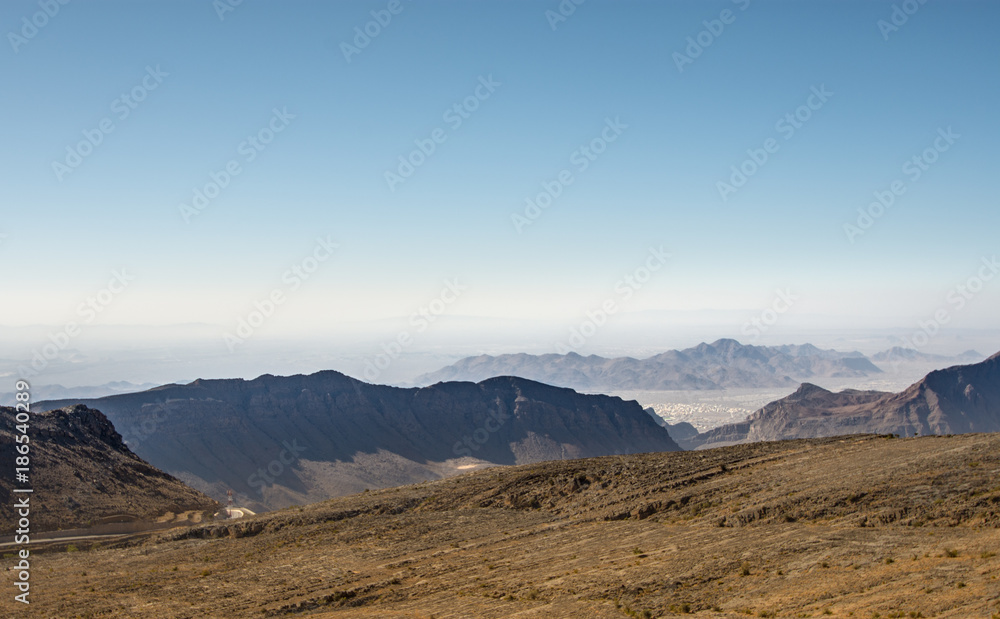 Oman Mountains at Jabal Akhdar in Al Hajar Mountains