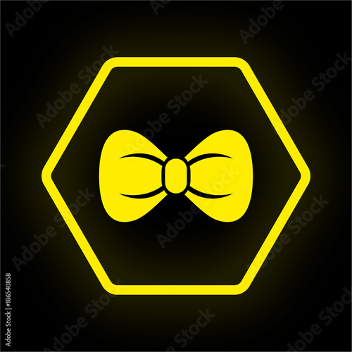 Neon Button Polygon - Schleife