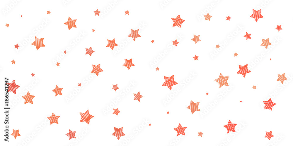 Stars red background. 