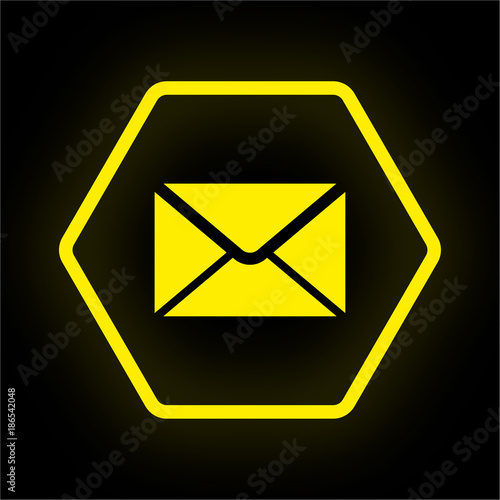 Neon Button Polygon - Brief