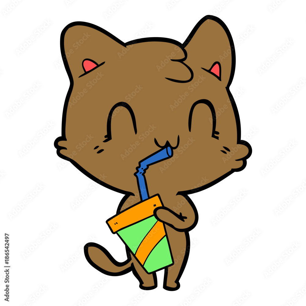 cartoon happy cat cartoon happy cat