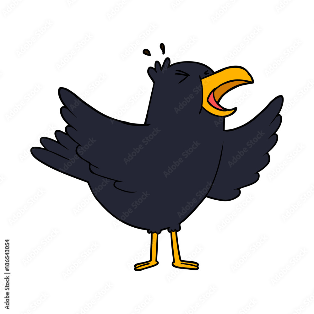 cartoon squawking bird cartoon squawking bird