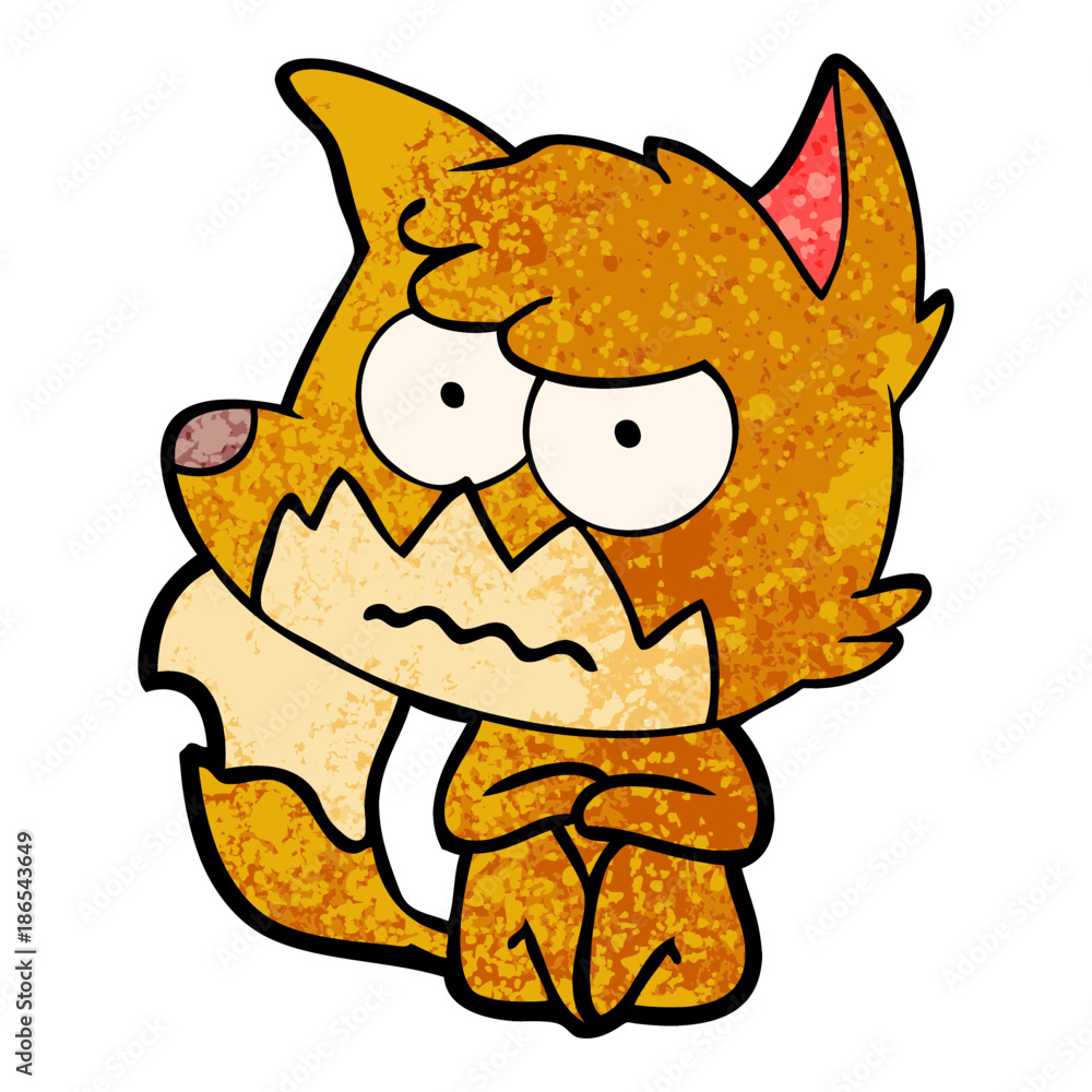 cartoon annoyed fox cartoon annoyed fox