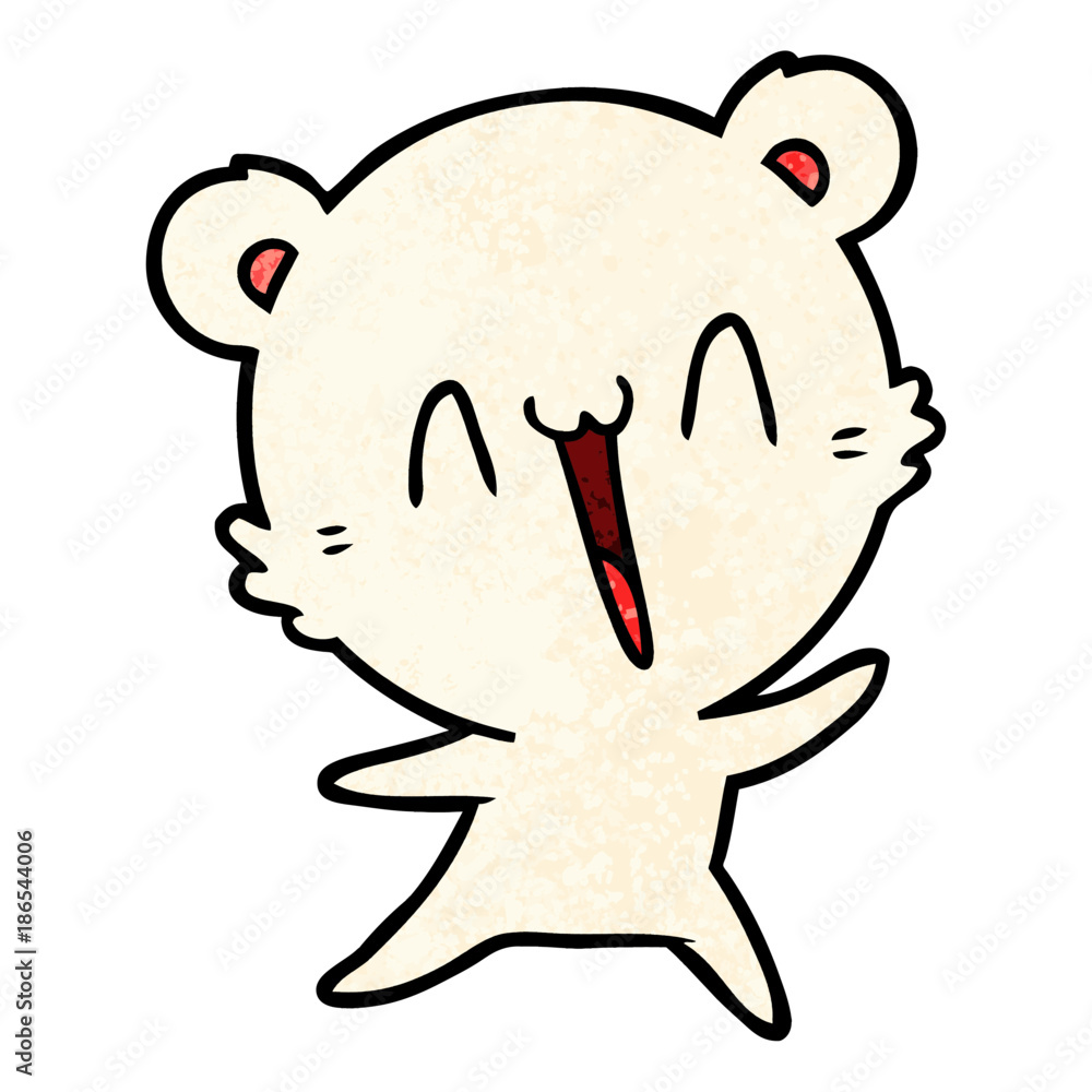 happy polar bear cartoon happy polar bear cartoon