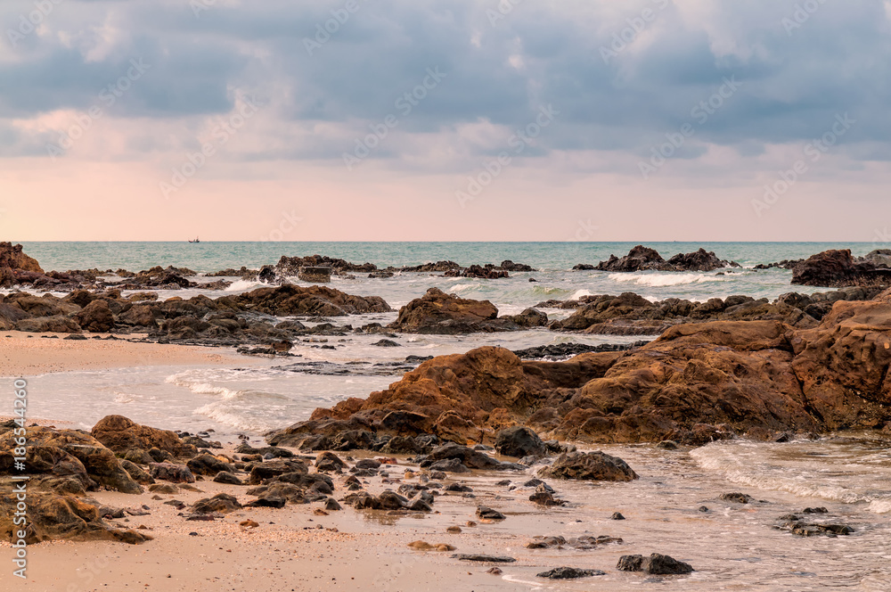 Tropical seascape in Rayong, Thailand