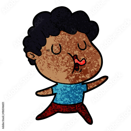 cartoon man singing