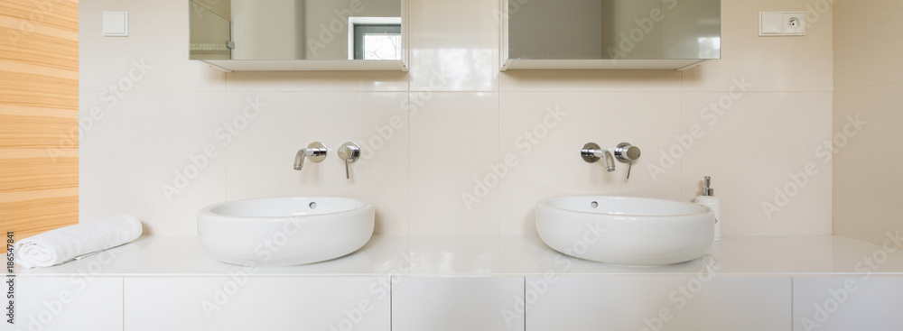 Big bathroom with two sinks Big bathroom with two sinks