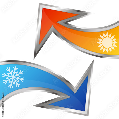 Arrows air conditioning symbol