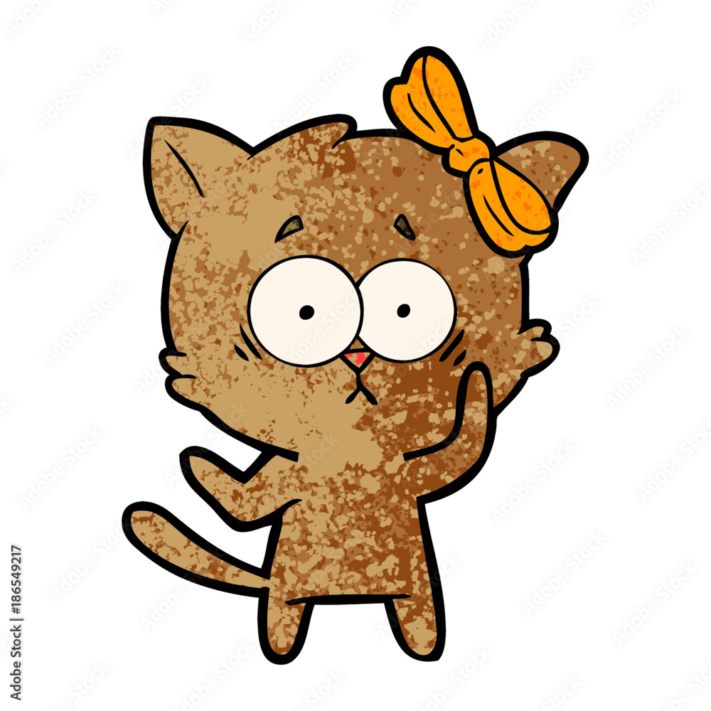 Fototapeta premium cartoon cat