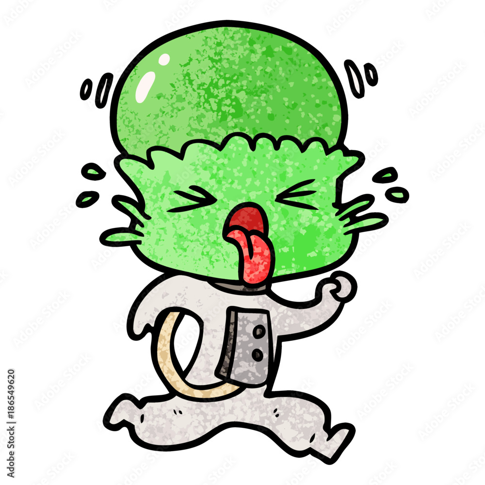Fototapeta premium weird cartoon alien