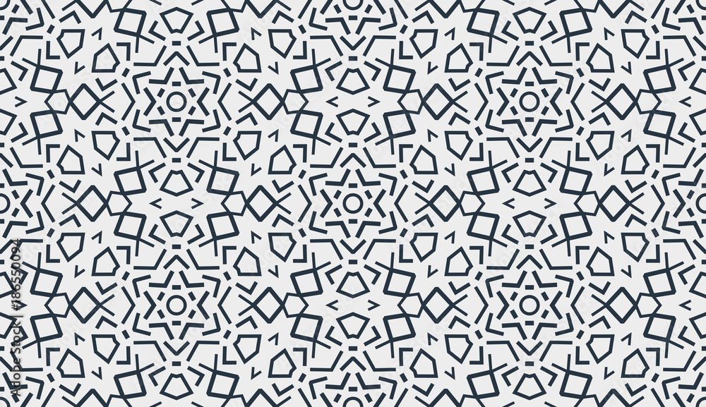 Abstract Oriental Pattern. Modern Shape. Endless Vector.