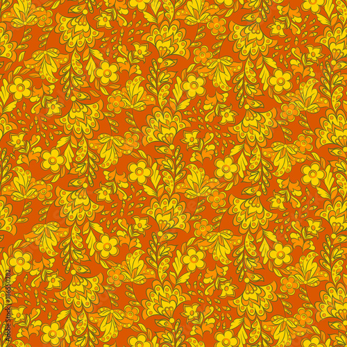 Floral seamless pattern. Vector illustration 