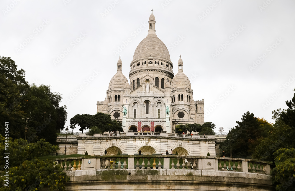 Sacre Coeur Basilica at Montmartre in Paris, France
