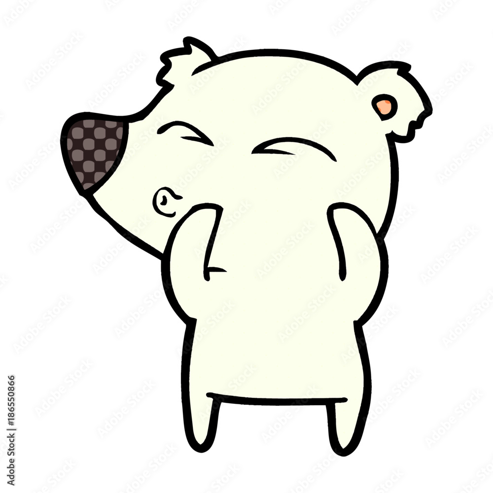 Fototapeta premium polar bear cartoon