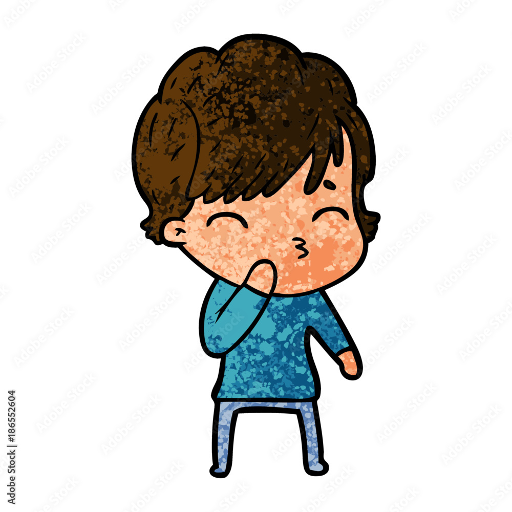 Obraz premium cartoon woman thinking