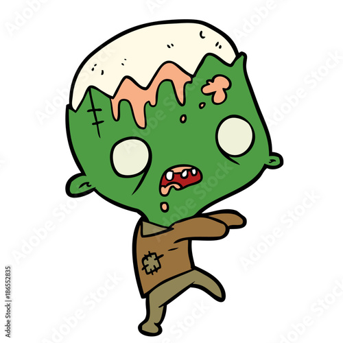 cute cartoon zombie