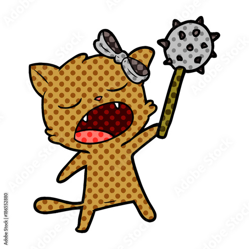cartoon singing cat