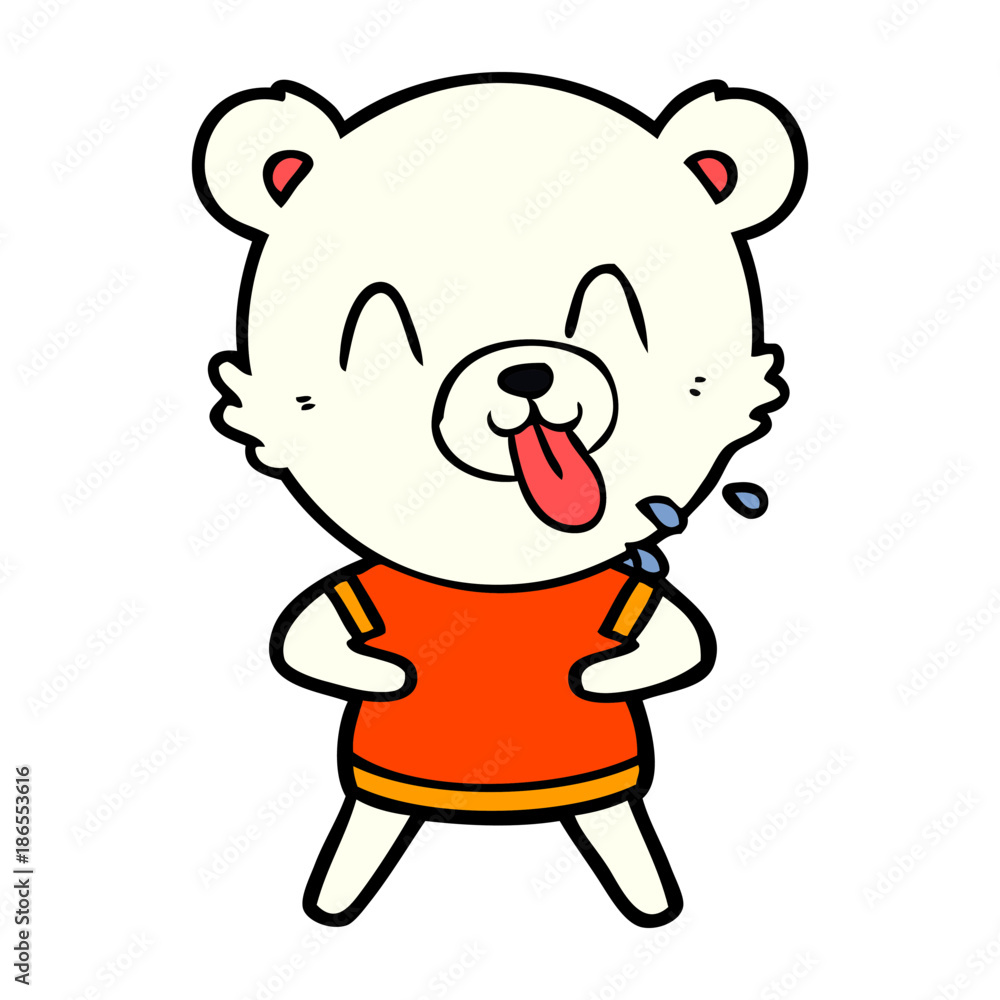 happy polar bear cartoon happy polar bear cartoon