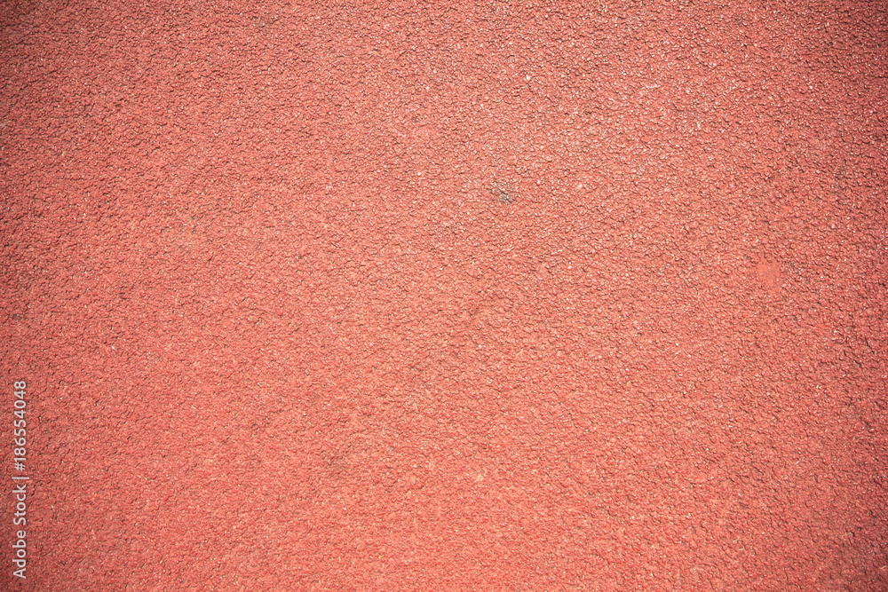 Fototapeta premium Ground track Rubber standard red color