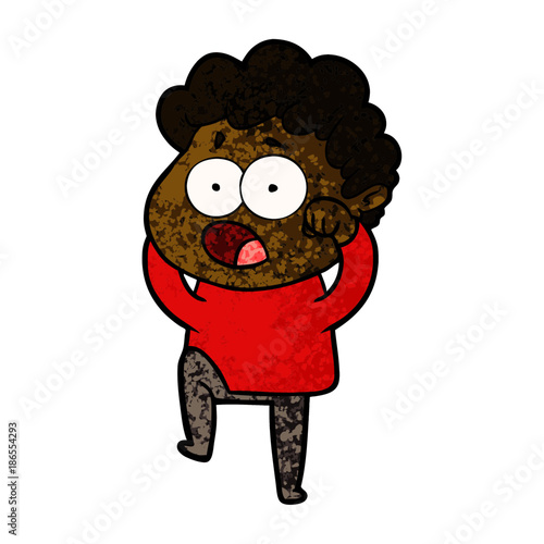 cartoon man gasping in surprise