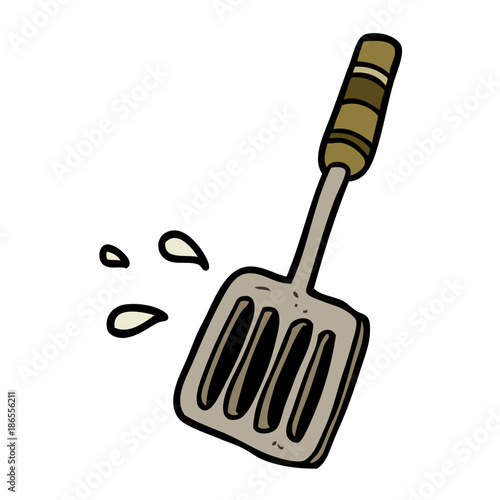 cartoon kitchen spatula tool
