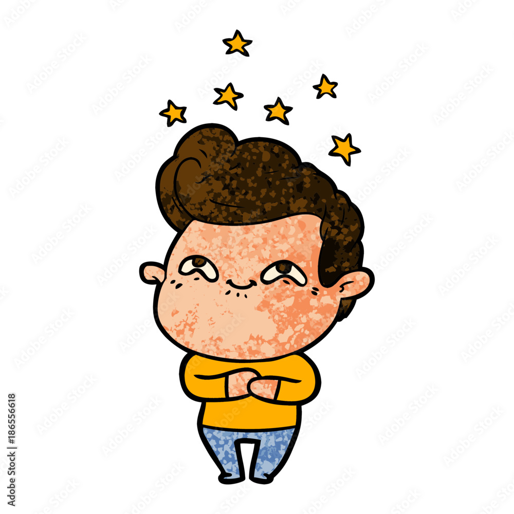 cartoon excited man cartoon excited man