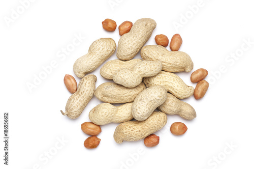 Peanuts on white