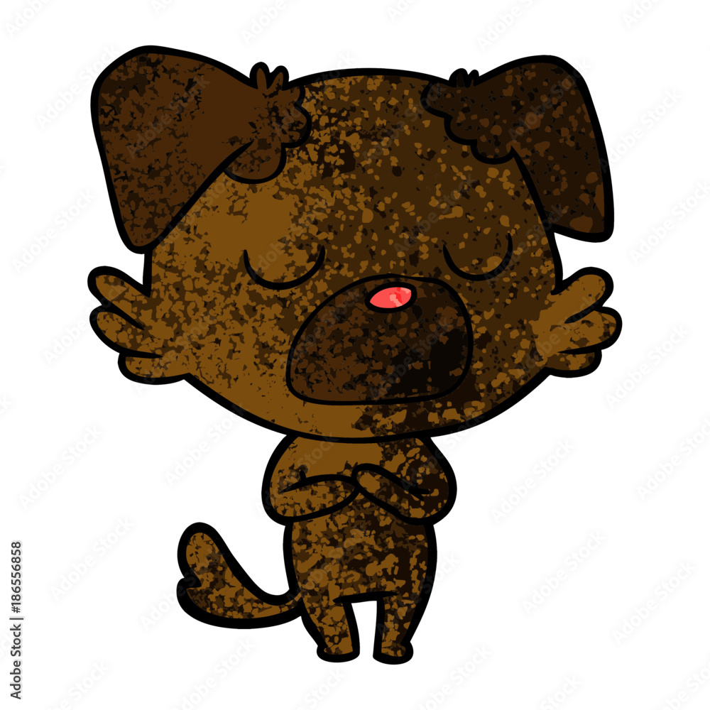 Obraz premium cartoon dog