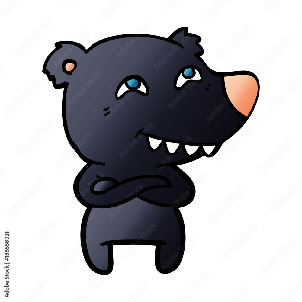 Obraz premium bear cartoon character
