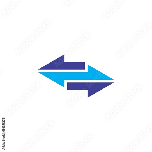 back and forth arrow logo