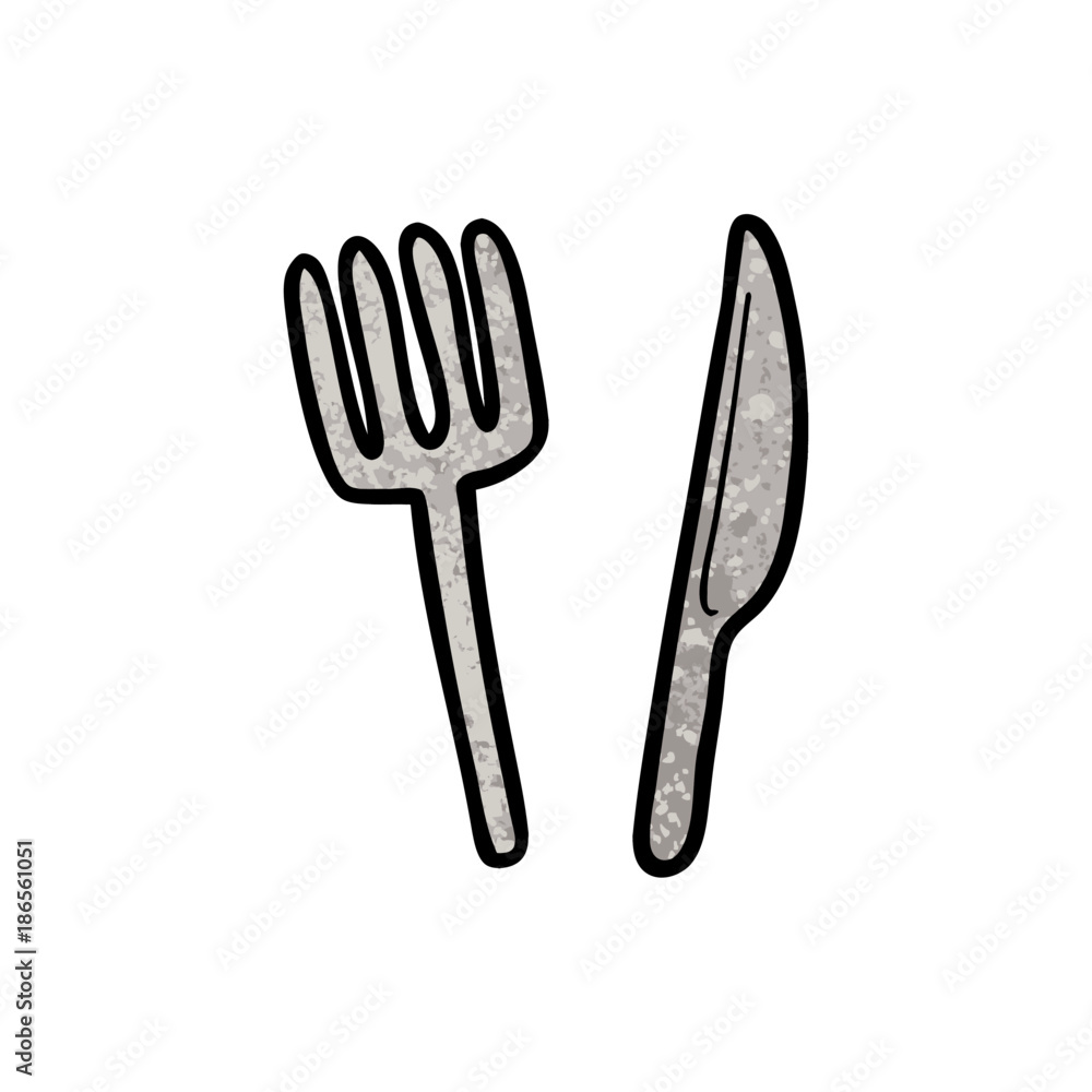 cartoon knife and fork cartoon knife and fork