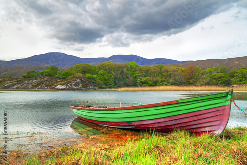 Boat at the Killarney lake in Co. Kerry, Ireland © kwiatek7