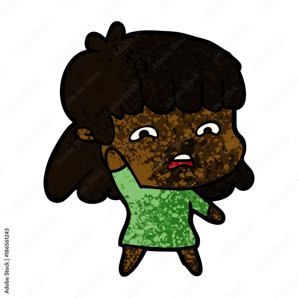 cartoon worried woman cartoon worried woman