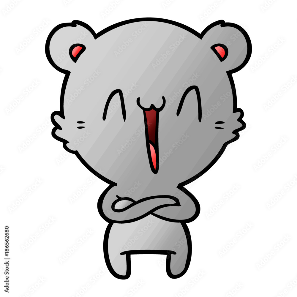 Naklejka premium bear cartoon character