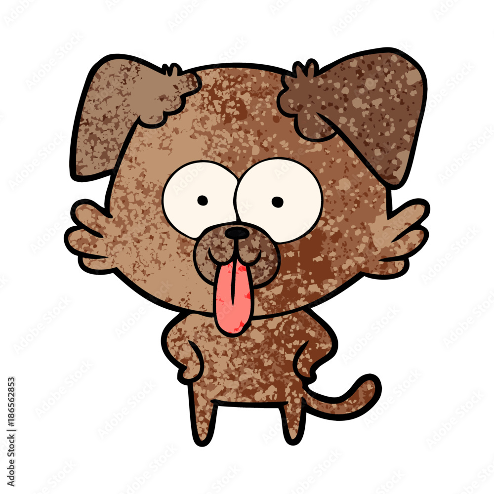 cartoon dog with tongue sticking out cartoon dog with tongue sticking out