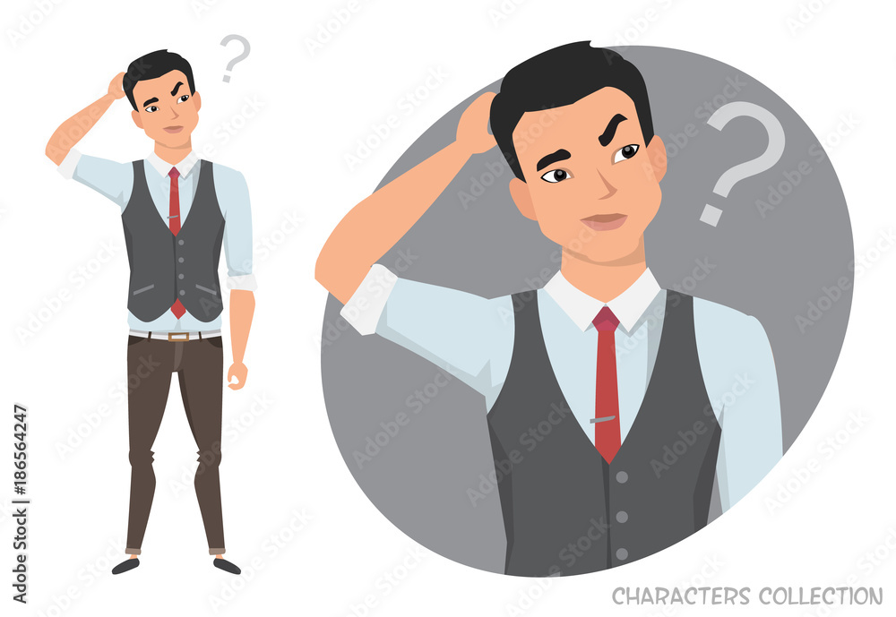 the asian man is pensive, thinking the asian man is pensive, thinking