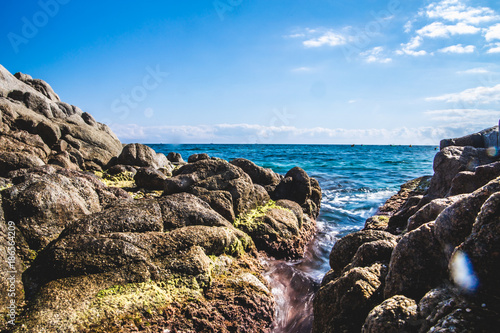 Seascape at Costa Brava, Catalonia, Spain photo