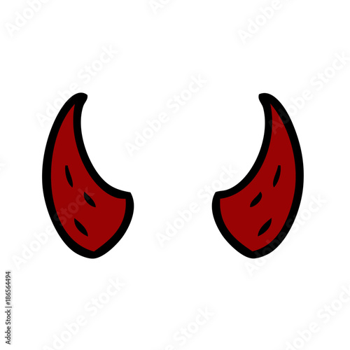cartoon devil horns