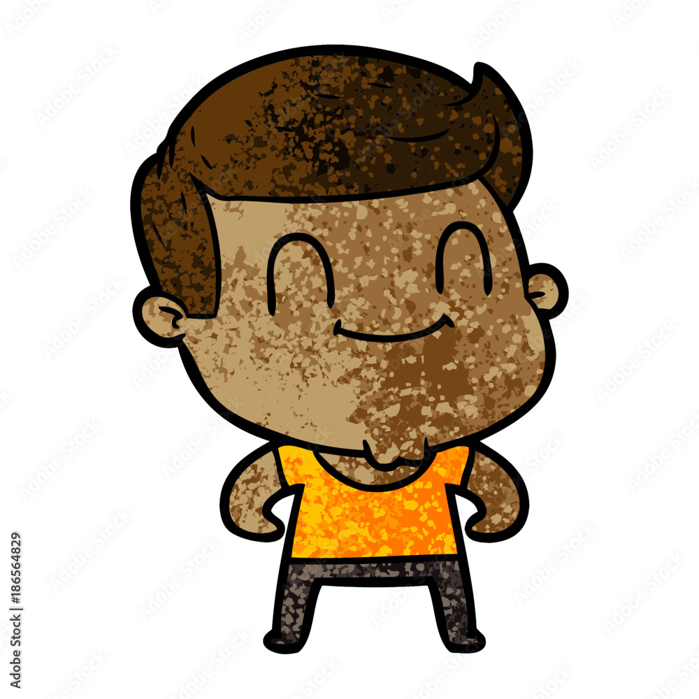 cartoon friendly man cartoon friendly man