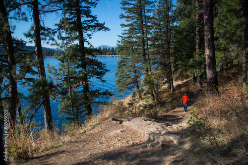 Hiking along the waters edge