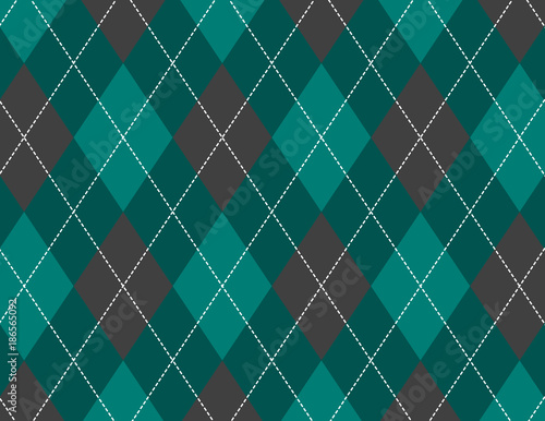 Green and Grey Argyle Background
