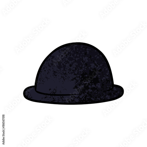 cartoon bowler hat