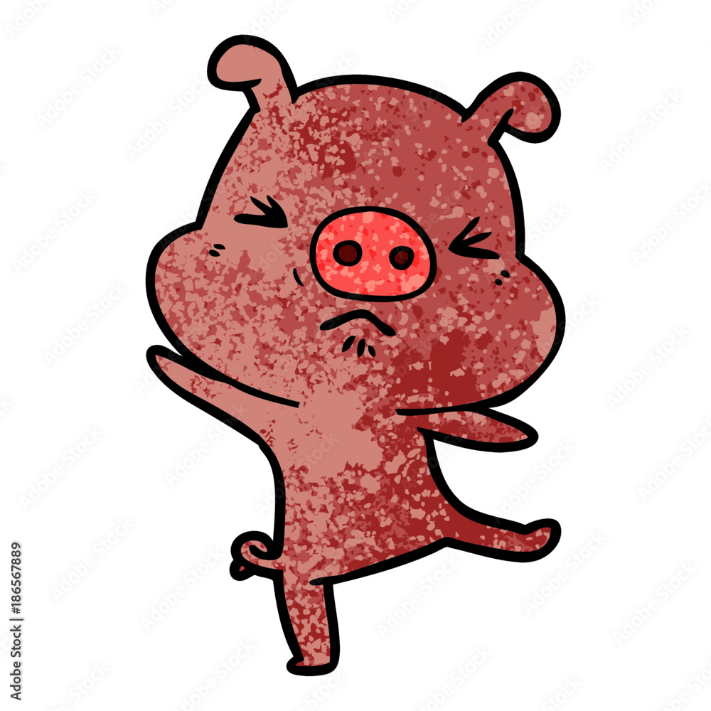 cartoon furious pig cartoon furious pig