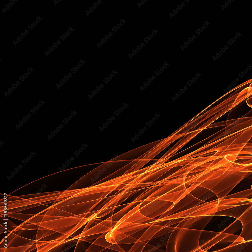 Digital abstract fire background